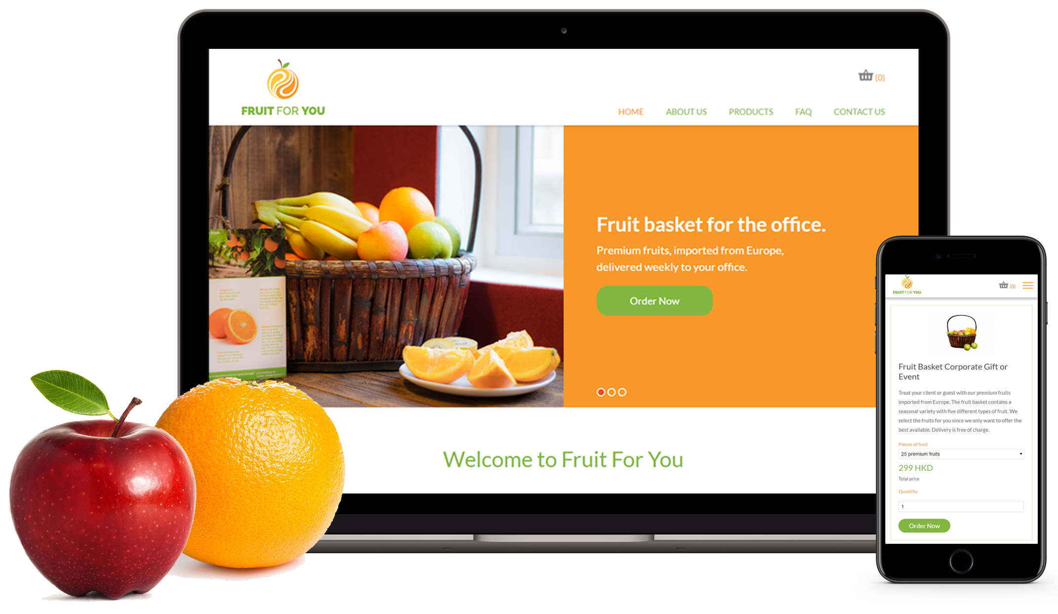 FEE Creative - Fruit For You Website Design